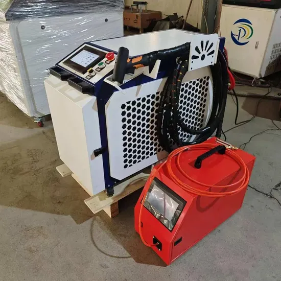 미니 레이저 용접기 1000W 휴대용 휴대용 섬유 레이저 용접 절단 청소 기계 4 in 1 스테인레스 스틸